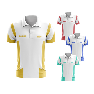 เสื้อโปโลแขนสั้นผู้ชายทรงโอเวอร์ไซส์เสื้อโปโลผ้าโพลีเอสเตอร์ออกแบบโลโก้ได้ตามต้องการ - Product Image 3