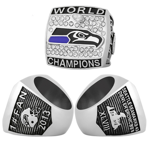 Anillo de Campeonato de los Seattle Seahawks de la <span class=keywords><strong>NFL</strong></span> 2005-2014, Joyería Deportiva de Fútbol Americano, Regalo Conmemorativo, Venta al Por Mayor - Product Image 5