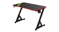 Bureau de jeu 2026, métal, fibre de carbone, extensible, ergonomique, forme en Z, éclairage RVB, montage facile, design moderne pour la maison et le bureau