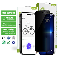 Verre trempé anti-espionnage personnalisé pour iPhone 15 14 13 12 11 Pro Max 16 Pro
