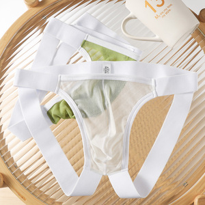 กางเกงในชายเซ็กซี่แบบไมโครธอง จีสตริง สายบาง โปร่ง โชว์สัดส่วน ทรงเตี้ย สำหรับเกย์ ชุดชั้นในชายแบบเอ็กโซติก ทีแบ็ค - Product Image 4