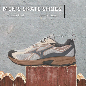 Chaussures de skate pour hommes de haute qualité, personnalisées, respirantes, avec empeigne en PVC, semelle extérieure en PU, style sportif, printemps-automne, EVA - Product Image 2