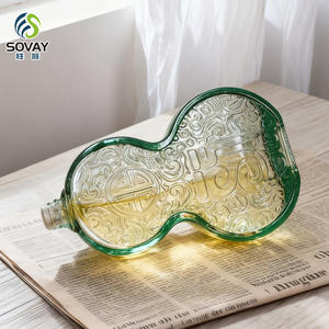 <span class=keywords><strong>Bouteille</strong></span> en verre personnalisée pour spiritueux, mini format, 50 ml, 100 ml, vide, pour rhum et whisky, vente en gros - Product Image 5