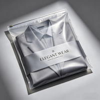 Sacs à fermeture éclair coulissante en PE givré écologiques pour l'emballage de vêtements de luxe, fabricant de sacs à fermeture éclair coulissante sur mesure