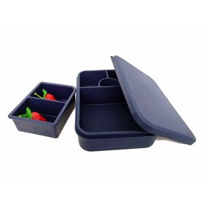 Household High Quality Silicone <b>Bento</b> <b>Lunch</b> <b>Box</b> Leakproof <b>Kids</b> with Food Utensils 1-3L Capacity Snack Containers for Toddlers - Product Image 4