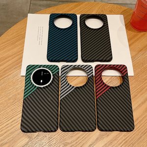 Pour Huawei <span class=keywords><strong>Mate</strong></span> 70 60 50 40 <span class=keywords><strong>30</strong></span> Pro 70 <span class=keywords><strong>RS</strong></span> Ultra Mince De Luxe En Fiber De Carbone Texture PC Dos Dur Lentille protection Téléphone Couverture étui - Product Image 1