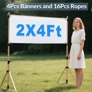 2 Pancartas de Poliéster Blanco Resistente de 4 pies con Impresión por Transferencia de Calor para Proyectos Artísticos, Fiestas y Promociones Comerciales - Product Image 3