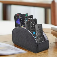 Promotionnel en gros de haute qualité en cuir PU bureau à domicile télécommande support de stockage organisateur