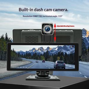 Écran portable de 10,26 pouces pour <span class=keywords><strong>voiture</strong></span>, lecteur MP5, commande centrale, enregistreur de conduite, CarPlay sans fil, 12V-24V OLIVER - Product Image 3