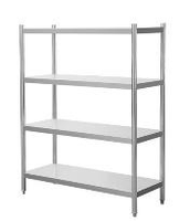 Zwaarbelastbaar 304 roestvrijstalen werkblad voor professionele keukens en restaurants, gepolijste afwerking, draagvermogen 800 kg/m², modulair ontwerp