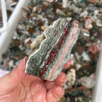 Vente en gros de pierres brutes naturelles colorées d'océan jaspe, cristaux de guérison Reiki, pierres précieuses de quartz pour la décoration