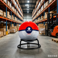 Boule extinctrice automatique à poudre sèche 110 mm, portative, murale, portée 1,3 m, CE ISO9001