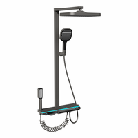 Robinet thermostatique chromé poli de style moderne, système de douche à poignée unique, douche de luxe nouvelle arrivée pour salle de bain
