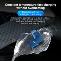 Câble de données magnétique rotatif 100W, câble de charge PD, adapté aux téléphones Huawei et Apple, câble de données pour ordinateur, multi-usages, haut de gamme