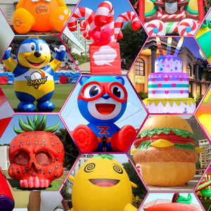 Balon Model burung raksasa dan burung bayan tiup warna-warni dekorasi tiup kualitas tinggi dicetak cocok untuk promosi acara - Product Image 6