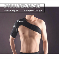 Attelle orthopédique réglable en néoprène pour l'épaule, soutien dorsal et épaule, ceinture de thérapie pour la rééducation de l'épaule, douleur, blessure
