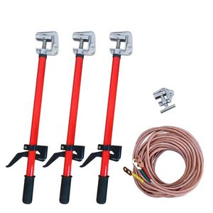 Alambre de seguridad de tierra de alto voltaje Abrazadera de cobre telescópica Varilla de puesta a tierra con alambre de cobre de 50mm - Product Image 4