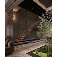 Escalier décoratif personnalisé Escalier intérieur suspendu moderne durable Escalier main courante avec les meilleurs services