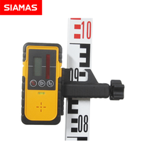 Détecteur de niveau laser rotatif SIAMAS récepteur rouge pour utilisation laser rotatif à 360 degrés accessoire de détection vert 500m avec pince