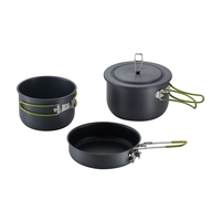 Ensemble d'ustensiles de cuisine à prix avantageux, kit de cuisine de camping, équipement de cuisson, ensemble de 5 pièces