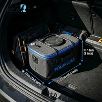 Kit de detailing auto sans fil POLAR BEAR 3-en-1 21V Lithium, 50+ pièces, polisseuse portable pour lavage/soufflage/aspiration