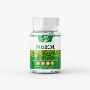 Cápsulas de Hoja de Neem de Marca Privada OEM ODM 500 mg - Suplemento Herbal - Apoya la Salud de la Piel, el Sistema Inmunitario y el Hígado, Vegano - 60 Porciones - Product Image 1