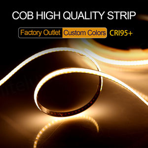 ไฟแถบ COB แบบยืดหยุ่น ไม่มีแรงดันตก RGB ความสว่างสูง CRI90 ชิปแบบพลิก COB LED แถบไฟ LED COB - Product Image 2