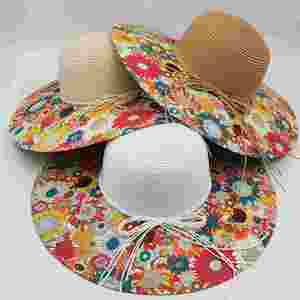 Women Paper Floppy Beach <b>Straw</b> <b>Hat</b> With Print Logo Bowknot Summer Sun <b>Hat</b> Foldable 2024 <b>Straw</b> <b>Hat</b> - Product Image 4
