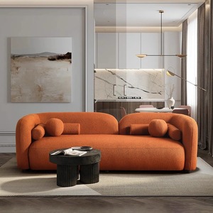 أريكة سرير قطاعية متوسطة الحجم لشخصين، متعددة الاستخدامات، بتصميم عصري موفر للمساحة من الإسفنج المضغوط، مثالية لشقق المعيشة - Product Image 4