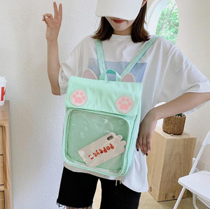 Petit sac Ita quantité minimale de commande forme animale célèbre sac à dos Ita personnalisé de concepteur sac avec fenêtre transparente - Product Image 3