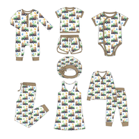 Pyjamas de famille personnalisés imprimés en fibre de bambou, ensembles de vêtements de nuit assortis pour maman, papa, fille, garçon et bébé