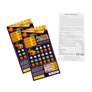 Top Quality Custom Lottery Ticket Factory Wholesale Printing Lottery <b>Scratch</b> Card - Product Image 3