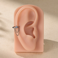 Toposh gros Astm F136 Piercing bijoux nez anneau titane Zircon Septum charnière Segment Clicker boucles d'oreilles mariage Style Punk