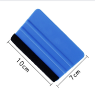 Racloir en feutre de vinyle bleu avec logo personnalisé Outil d'emballage de film à couleur changeante et à positionnement flexible du corps