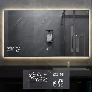 JITAI-Espejo Led inteligente montado en la pared para baño, tira de luces LED para decoración de Hotel y baño, rectangular, 220v