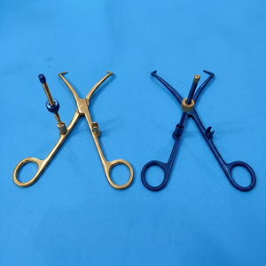 Juego de Pinzas de Reducción Ósea con Tornillo de Fijación, 2 Piezas, Instrumentos Quirúrgicos Ortopédicos, Acero Inoxidable de Grado Médico, Reutilizables - Product Image 1