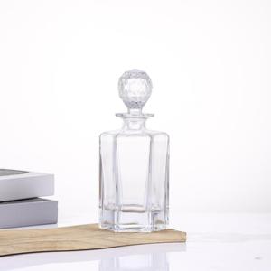 Customized Transparent <strong>Special</strong> Shaped Empty Bottle, Suitable for Brandy, <strong>Gin</strong>, Rum, Vodka, Tequila, with Glass Stopper - Product Image 3