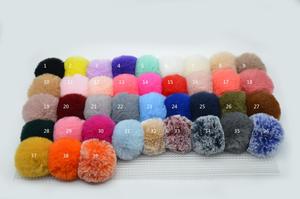 2024แฟชั่นขนาด<span class=keywords><strong>2</strong></span>.9นิ้วดีไซน์เรียบง่ายขนน่ารักขนปลอมพู่ปอมปอมปอมบอลพวงกุญแจที่ใส่กุญแจสีเงิน - Product Image 5