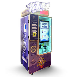 Máquina expendedora automática de autoservicio de helados grandes de 30L, quiosco suave, helado recién hecho en conos de gofres, SABLE Halal gratis FDA - Product Image 5