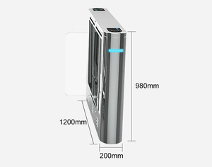 Tourniquet de porte de barrière d'oscillation de passage rapide avec le système de contrôle d'accès aéroport, métro, bureau, hôpital, bâtiment, gouvernement, chemin de fer - Product Image 2
