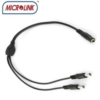 Adaptateur de câble d'alimentation DC 12V, 1 prise femelle DC vers 2, 3, 4, 5, 6, 8 prises mâles, câble d'extension DC 8 voies