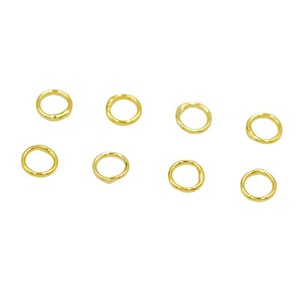 18k Gold Plated Closed Loop 4mm 5mm Welded Jump <b>Rings</b> For Bracelet Making Jewelry Findings Round Shape DIY Beading Components - Product Image 5
