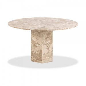 Mesa de Café Redonda Moderna de Pedra de Mármore Natural com Pernas Curvas, Mobiliário de Luxo para Sala de Estar Branca - Product Image 4
