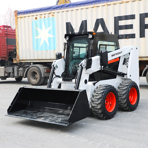 New CE EPA Compliant Mini <strong>Skid</strong> <strong>Steer</strong> Loader Kubota Diesel Engine Hydraulic Pump Front Loader Wheel Earth-Moving Machinery - Product Image 1