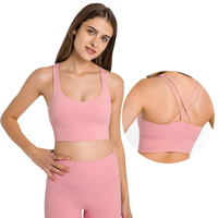 2022 Bán Buôn Aligh Đẹp Trở Lại Yoga Tops New Custom Made Sexy Thể Dục Thể Thao Áo Ngực