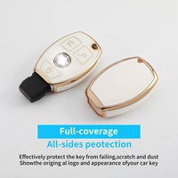 Couverture de clé de voiture intelligente à quatre boutons pour Mercedes Benz, vente directe d'usine, accessoires para automobiles 2022 TPU