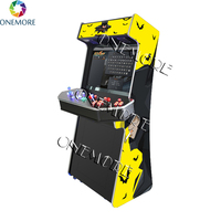 Machine d'arcade verticale mince pour 4 joueurs avec trackball, garantie 1 an, 6000 jeux en anglais