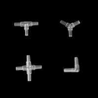 Connecteur de tuyau d'air pour aquarium 4,5 mm, type T/Y/Croisé/L, raccord en plastique à diamètre égal pour accessoires de pompe à air d'aquarium