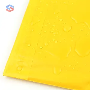 حقائب بريد مخصصة حقائب ملابس ذاتية اللصق للمتاجر باللون الأصفر حقائب بريدية من البولي مع شعار