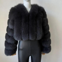 Manteau d'hiver court à manches longues et à devant ouvert en fausse fourrure moelleuse pour femme, style Teddy, effet duveteux, type doudoune